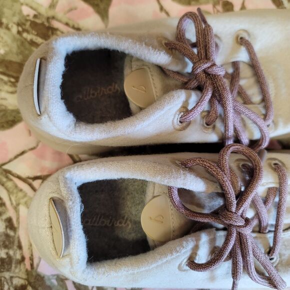 Allbirds WRM Wool Runners Lux Beige Shoes Mens Size 10 - Picture 5 of 8